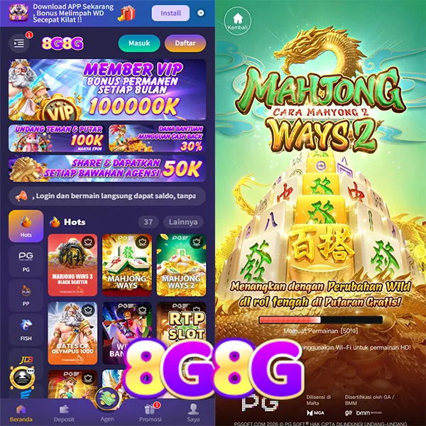 8G8G Bonus Member Baru 100%